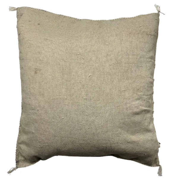 Sabra Cactus Silk Pillow in beige - Image 3