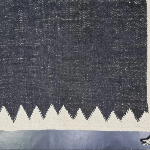 black and white Moroccan Berber rug - Image 4